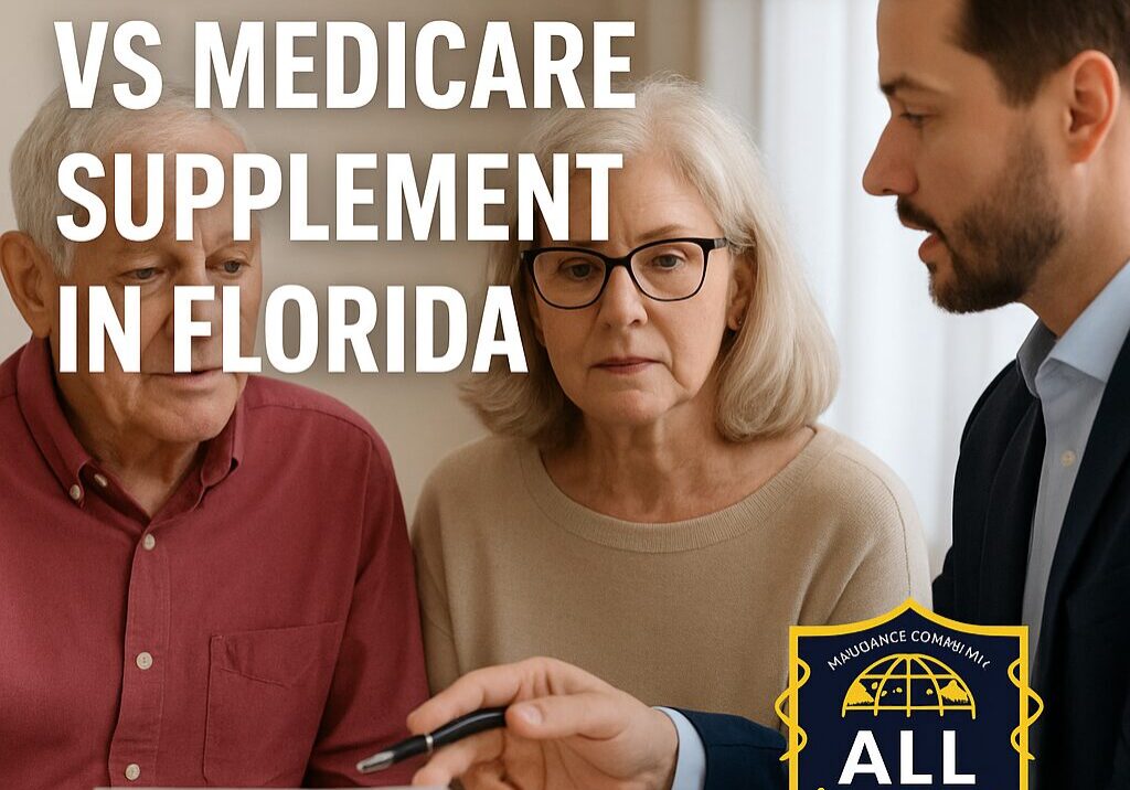 “Florida seniors with insurance advisor comparing Medicare Advantage vs Medicare Supplement coverage – All Insurance Community”