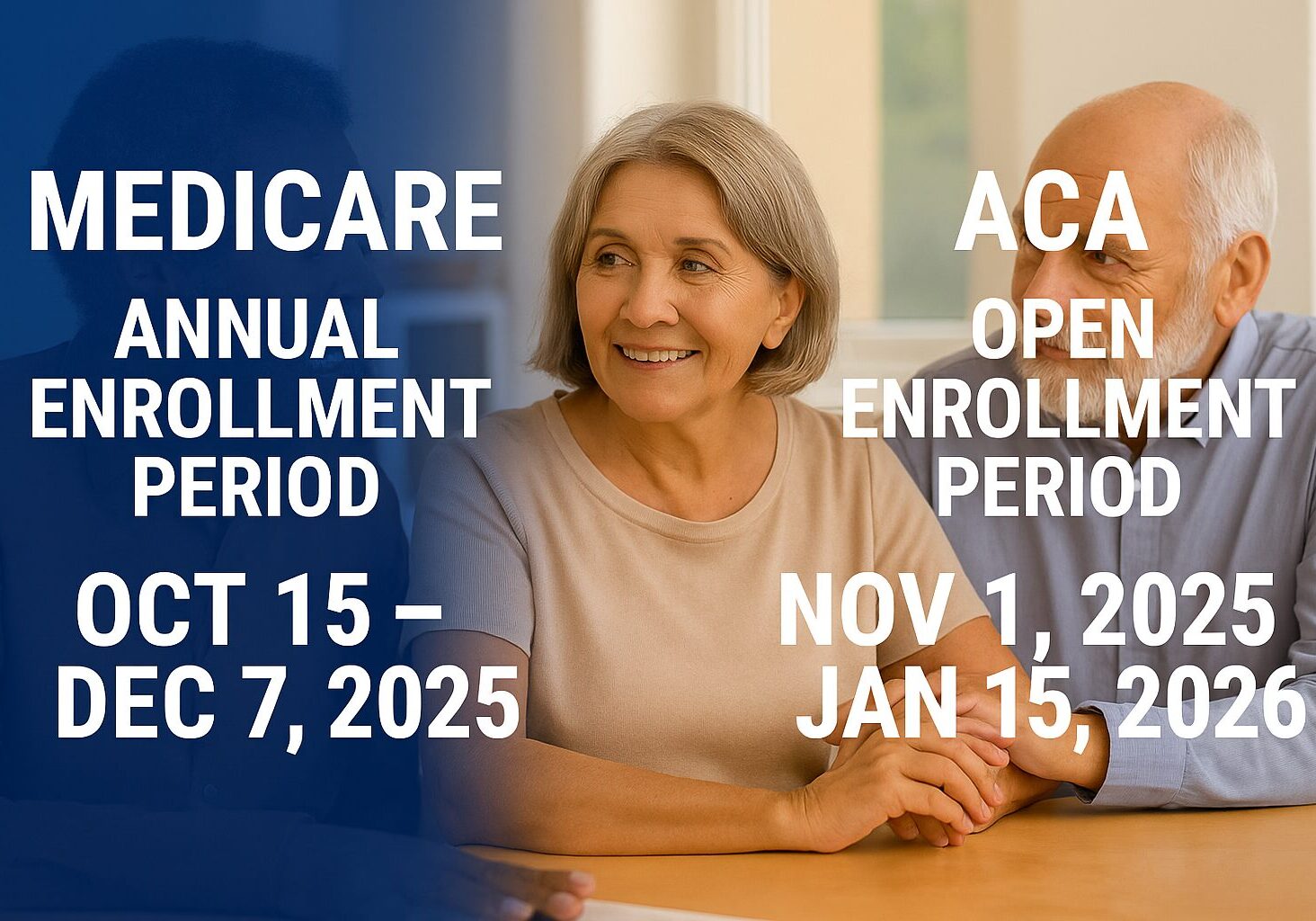 Insurance broker in Florida explaining Medicare costs 2026 and AEP enrollment dates to clients.