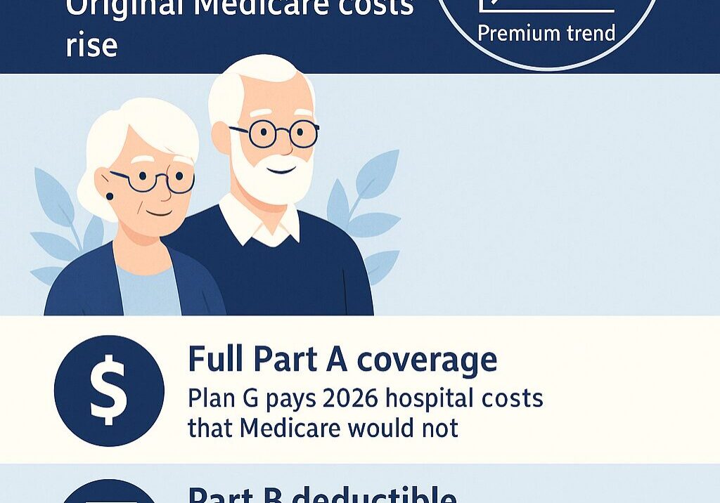 Medicare Supplement in Florida 2026 infographic showing how Plan G changes affect premiums and benefits for seniors
